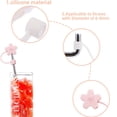 thumbnail image 3 of Cubierta de puntas de pajita, tapones de paja portátiles reutilizables a prueba de polvo de PVC PP de silicona para familias de niños (Sakura [sin pajita]), 3 of 6