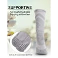 thumbnail image 3 of Spencer Men's Socks Comfort Cushioned Crew Socks 3 Pack, Athletic Ankle Socks for Men, Moisture Wicking & Non-Slip, White, 3 of 10