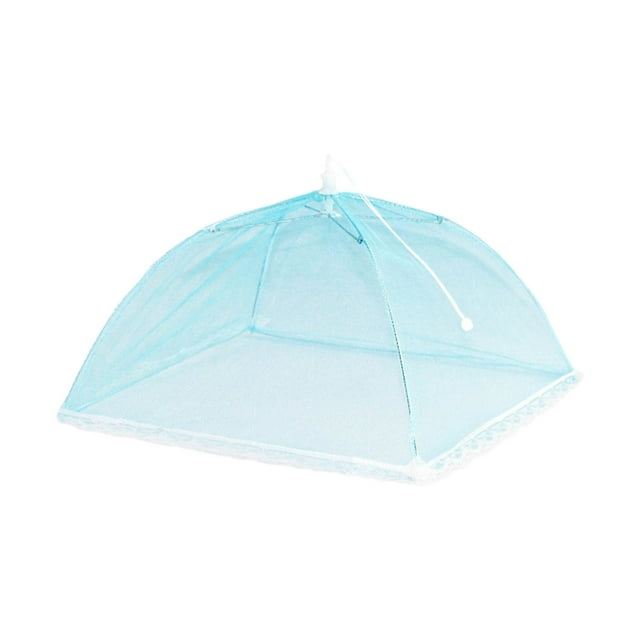 Cubiertas Cubierta de malla para alimentos 43 x 43 cm Cubierta reutilizable y plegable para alimentos Cubierta para tartas Pantalla para alimentos Fruta Picnic Barbacoa