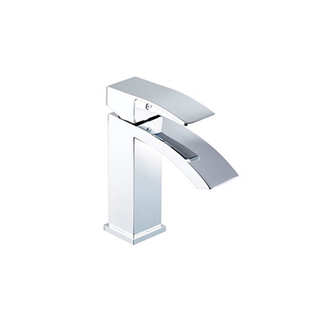 llave niagara monomando baja para lavabo de baño 17.5 cm cromo pulido