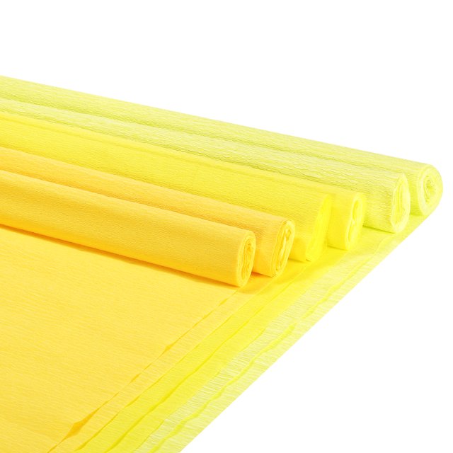 Crepé Papel Serpentinas 6 Rollos 7.5 Pies en 3 Colores para Arco Iris Fiesta Decoraciones Boda Ceremonia Cumpleaños Navidad Decoración (Claro Amarillo) Unique Bargains papel crepe