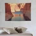 thumbnail image 3 of COMIO  Lake Tapestry, Lake Canyon Arizona America Wall Hanging Large Tapestry Psychedelic Tapestry Decorations Bedroom Living Room Dorm(Blue Lake Red Canyon), 3 of 7