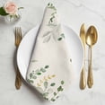 thumbnail image 2 of Sage Green Eucalyptus Cloth Napkins, Farmhouse Weeping Leaves Linen Washable and Reusable Dinner Napkins Set of 8, Table Napkin for Kitchen Party Birthday Wedding Hotel Housewarming 20"x20", 2 of 9