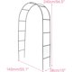thumbnail image 5 of Elegante cenador de metal para jardín, arco de boda de uso versátil, estructura de soporte para plantas trepadoras, complemento decorativo para jardín, revestimiento resistente a la intemperie,, 5 of 5