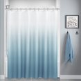 thumbnail image 1 of KSEERBABALL Light Blue Ombre Polyester Shower Curtain, 72" x 72" Waterproof, 1 of 5