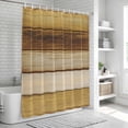 thumbnail image 5 of Vintage Yellow Wood Shower Curtain, Waterproof Shower Curtains for Bathroom, Farmhouse Retro Wooden Plank Washable Fabric Bathtub Curtain Set Bath Decor with 12 Hooks 48"x72", 5 of 6