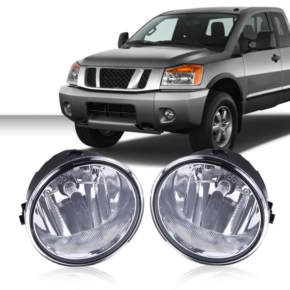 PIT66 Front Fog Lights Left/Right Bumper Driving Fog Lamps Accessories with Bulb Clear Lens Fit for 2006-2010 Ford F-150/2006-2008 Lincoln Mark LT