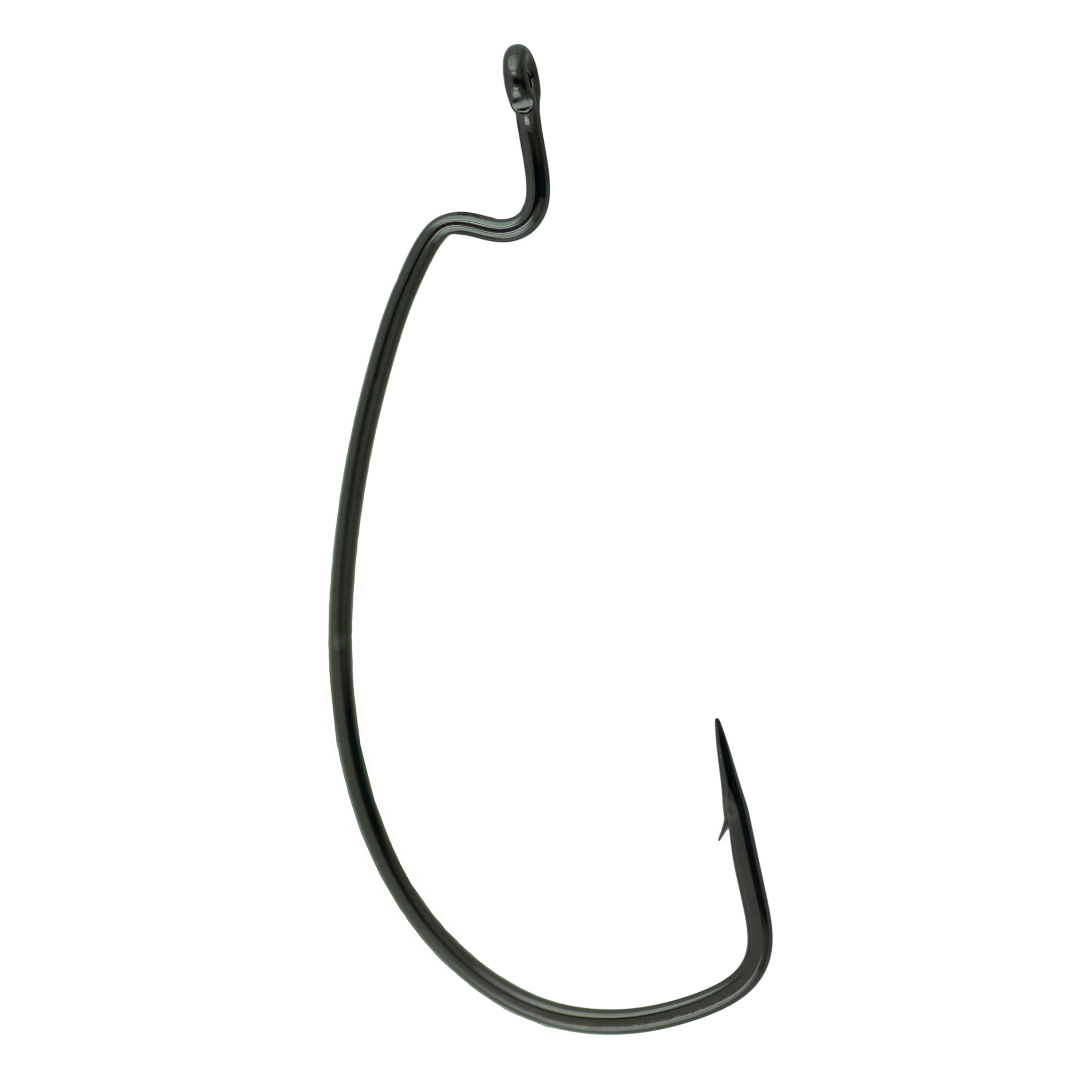 Gamakatsu Offset Shank EWG Worm Hook, 1/0 / Black