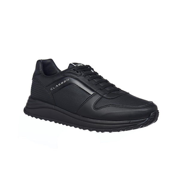 Tenis Para Hombre Tipo Piel Clásicos Casuales Uso Dairio negro 28 Clasben 024C3G