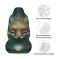 thumbnail image 4 of Daiia Vintage Pattern Fox Printed Car Seat Cover - Waterproof & Sweatproof - Universal Fit, Machine Washable, Non-Slip - Seat Protector for Car, Truck, SUV, Van (1 Pack), 4 of 5