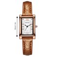 thumbnail image 3 of Vintage Women's Watch, Rectangular Case with White Roman Numeral Dial, Leather Band Quartz Wristwatch, Couple Watches for Women Gifts for Girlfriends, 3 of 3
