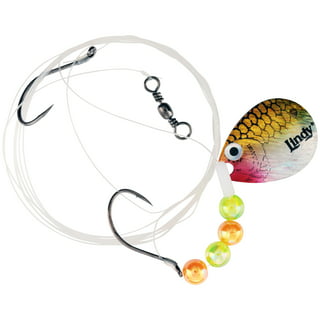 Walleye Harness Spinner Rig, 5 Packs Walleye Rig Fishing Making Kit  Colorado Blades Mono Leader Hooks Clevises Beads