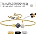 thumbnail image 4 of Essential Oil Diffuser Bracelet, Lava and Rose Quartz Essential Oil Bracelet, Rose Quartz Gemstone Bracelet, Adjustable Gold Bracelet, 4 of 5