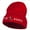 Red, variant on Snowboard Embroidered Long Beanie - Black OSFM