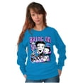 thumbnail image 3 of Kanji Style Cartoon Bring on the Boop Women Crewneck Sweatshirt Brisco Brands 2X, 3 of 6