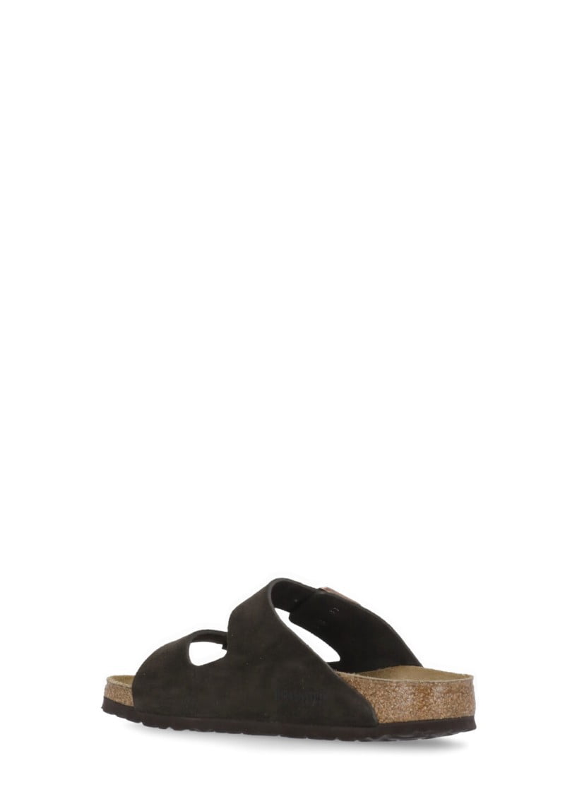 Birkenstock Arizona Soft Footbed Narrow Width Suede Sandal, 39