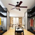 thumbnail image 3 of 52 Inch Indoor Simple Vintage LED Chandelier Ceiling Fan Light Wood Blades Blade, 3 of 18