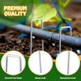 thumbnail image 5 of 6 Inch Galvanized Landscape Staples, 200 Pack 10 Gauge Garden Stakes Plant, Hot-dip U-Shaped Tent Stakes Cover Stakes for Sod Anchoring Landscape Fabric Irrigation Tubing, 5 of 7