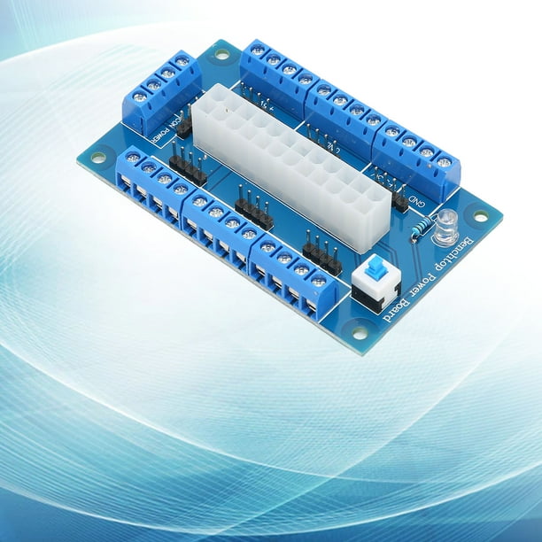 Power 24 20 Pin ATX DC Fuente De Alimentación Módulo De Placa De Ruptura Fuente De Alimentación Placa Breakou Con Luz Indicadora LED