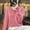 Pink, variant on Women's Autumn And Winter New Line Pure Wool V Neck Solid Color Pullover Knitted Base Sweater