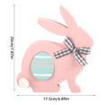 thumbnail image 2 of Easter Standing Table Decor Wood Bunny Tabletop Decoration Easter Decor Block Sign for Spring Home Party Supplies Indoor Festive Centerpiece Holiday Table Centerpiece for Easter Decorations, 2 of 5