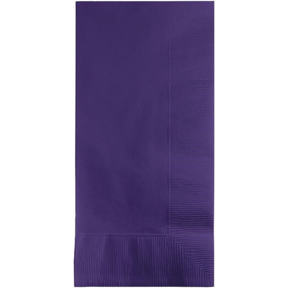 Touch of Color Dinner Napkins, 2-Ply, 1/8 Fold, Purple, 100 Ct