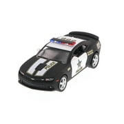 2014 Chevy Camaro Police, Black - Kinsmart 5383DP - 1/38 Scale Diecast Model Toy Car (Brand New, but NOT IN BOX)