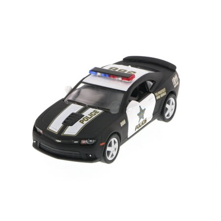 2014 Chevy Camaro Police, Black - Kinsmart 5383DP - 1/38 Scale Diecast Model Toy Car (Brand New, but NOT IN BOX)