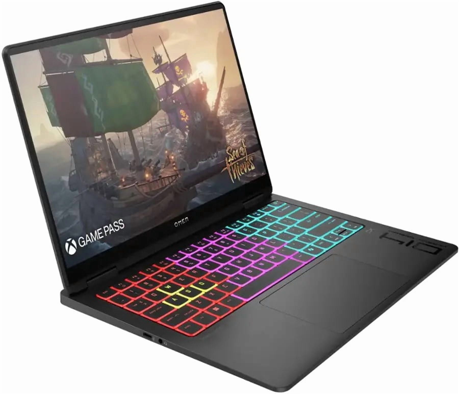 HP OMEN - Transcend 14" 120Hz 3K OLED Gaming Laptop - Intel Core Ultra 9-285H - 32GB Memory - NVIDIA GeForce RTX 5070 - 1TB SSD - Shadow Black
