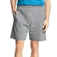 thumbnail image 1 of Hanes Men`s Jersey Cotton Shorts, S, Light Steel, 1 of 5