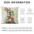 thumbnail image 6 of QZHH  Easter Throw Pillow Covers  Spring Easter Pillow Covers Easter Cross Bunny Eggs Hunt Truck Cushion Covers Pillow Cases for Home Outdoor Sofa Couch Decoration&nbsp;2pc, 6 of 6