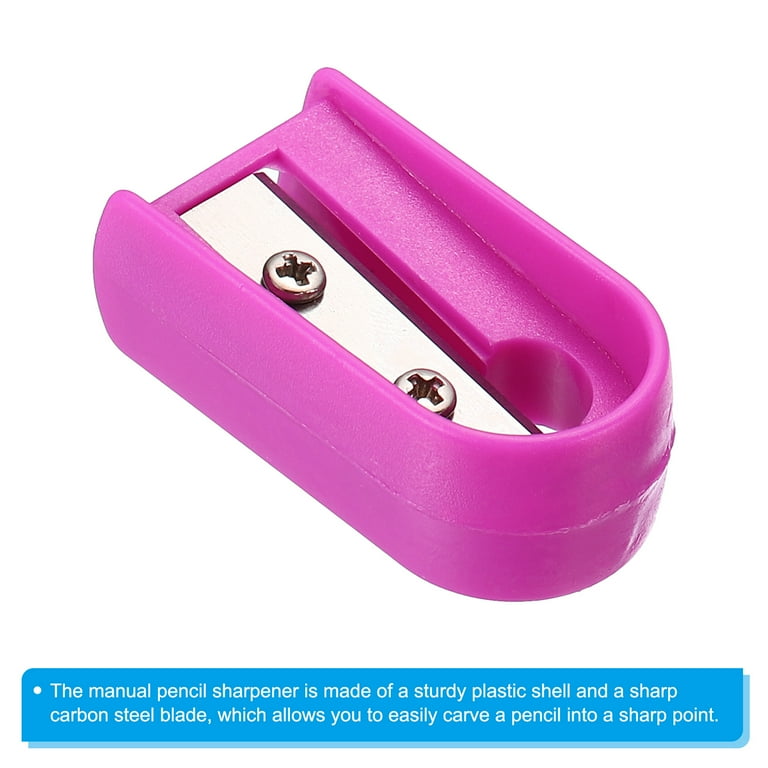 Uxcell Bulk Plastic Manual Pencil Sharpener Single Hole Pencil Sharpeners Red 12 Pack