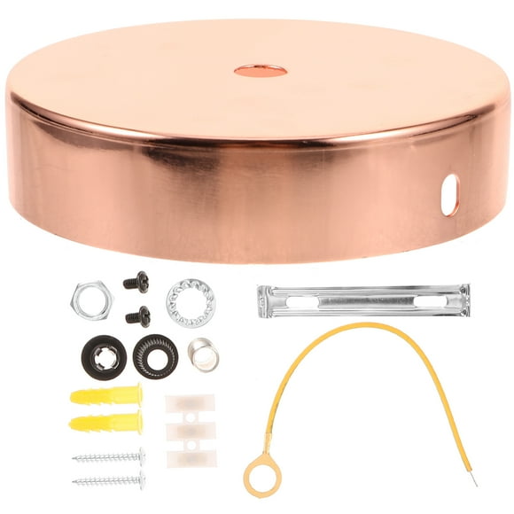 OULII 1 Set Mounting Plate for Light Fixture in Rose Gold for Home Decoration 3.94X3.94X0.94in