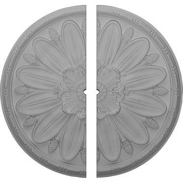 29 7/8"OD x 1"ID x 1 3/8"P Fairfax Ceiling Medallion, Two Piece (Fits Canopies up to 1")