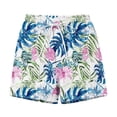 thumbnail image 6 of Erwazi Shorts for Women Hawaiian Printed Drawstring Waist Casual Summer Shorts Outfits with Pockets, 6 of 6
