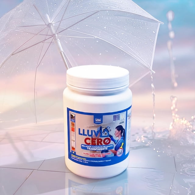 Lluvia Cero Original: Sellador Impermeabilizante Transparente, 1Litro