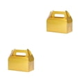 thumbnail image 4 of Wosthever Caja de almacenamiento de pasteles Cajas Comida Bocadillos Regalos diversos Caja de embalaje Postre Suministro de pasteles Hogar Oro 2piezas, 4 of 6