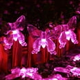 thumbnail image 2 of LINLIN Solar Butterfly String Lights,8 Lighting Mode LED Butterfly Christmas Fairy Lights Waterproof Butterfly Lights for Home Party Wedding Patio Garden Porch Balcony, 2 of 8