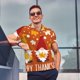 thumbnail image 4 of Balery Happy Thanksgiving Three Gnomes Camisa Polo de Hombre con Estampado, de Manga Corta y Tejido Medio, Camisa Tipo Golf Polo-X-Large, 4 of 6