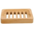 thumbnail image 6 of Raindrops Wood Soap Tray For Bathroom Soap Holder Teak Wood 1Set, 6 of 8