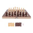 thumbnail image 3 of Tablero De Ajedrez Y Backgammon Plegable Madera , Juego Mesa 29 X Cm, 3 of 10