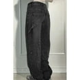 thumbnail image 4 of High Waisted Baggy Jeans for Women Diamond Straight Loose Jeans Fashion Vintage Boyfriend Denim Pants, 4 of 6
