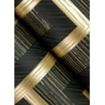thumbnail image 3 of Advantage Henley Black Geometric Grasscloth Wallpaper, 3 of 6
