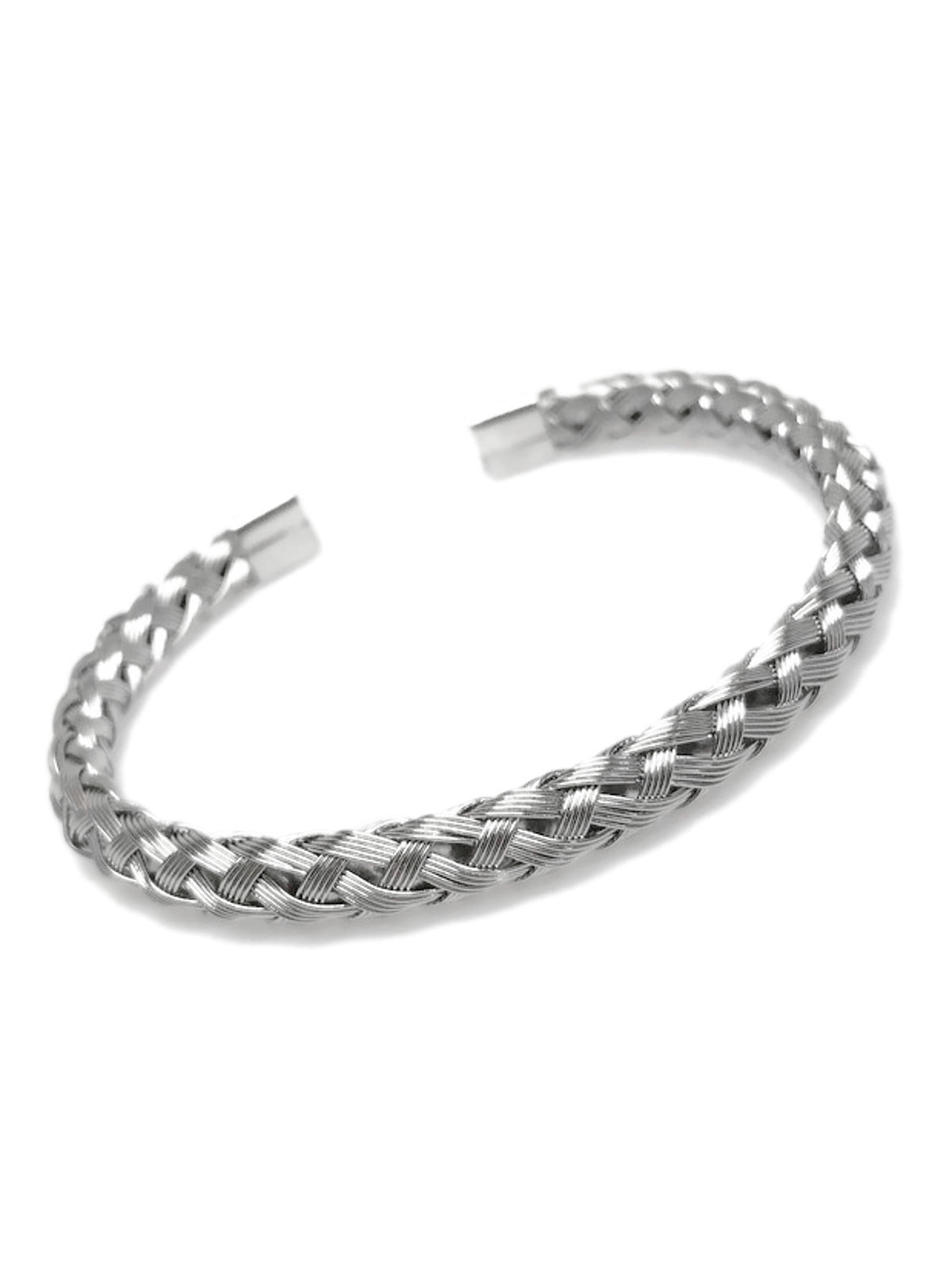 Fashion Unisex's Stainless Steel Cuff Clasp Bangle Bracelet Wristband Jewelry 