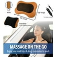 thumbnail image 5 of Zyllion Shiatsu Back & Neck Massager 3D Kneading Massage Pillow with Heat for Muscle Pain, Brown, 5 of 9
