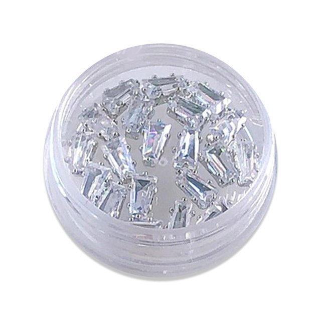 8 20 piezas de diamantes de imitación populares para uñas, cristales de diamantes para uñas, gemas de Diamante brillantes