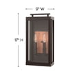 thumbnail image 3 of Hinkley Lighting 2914 17" Height 2-Light Outdoor Wall Sconce from the Sutcliffe Collection, 3 of 3