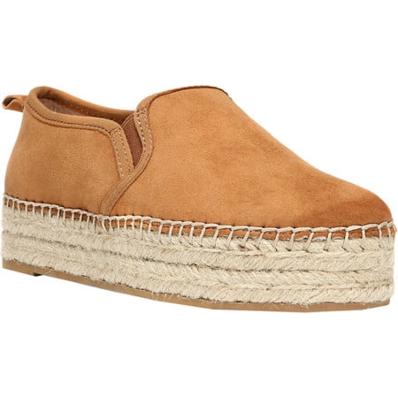 Brown Espadrille - Sam Edelman Carrin Women Round Toe Suede Tan Espadrille