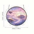 thumbnail image 3 of Round Acrylic Puzzle Suncatcher - Stained Glass Style Window Hanging Dreamy For Home Decor, 3 of 6