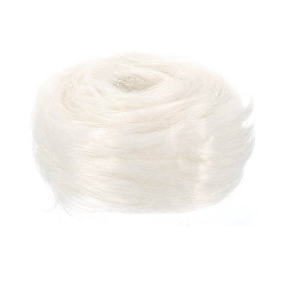 Faux Fur Fabric Square, 59x2 Inches Furry Fur Patches Plush Rug White